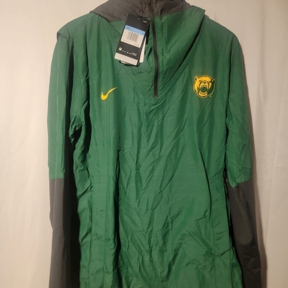 NIKE Men's Baylor Bears On-Field Pull Over Jacket Green Men's Size M CQ5215-341 - Picture 1 of 6